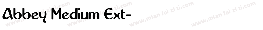 Abbey Medium Ext字体转换
